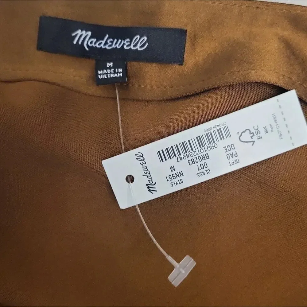 Madewell Satin Square-Neck Cami